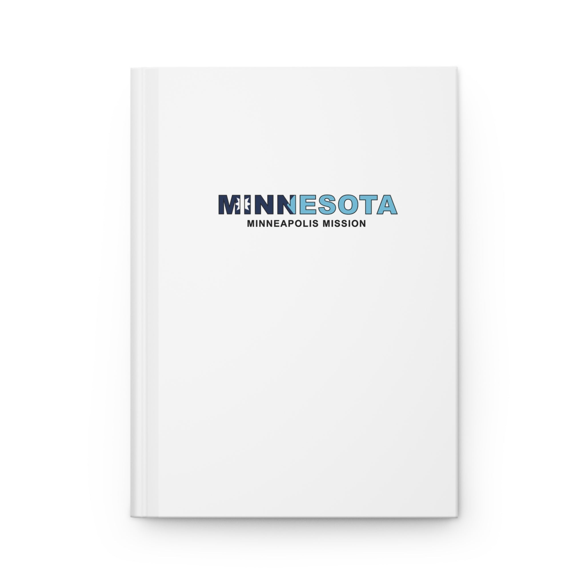 Minnesota Minneapolis Mission Flag Title White Hardcover Journal Matte - Latter-Day Saint LDS Missionary Gift - Book of Mormon