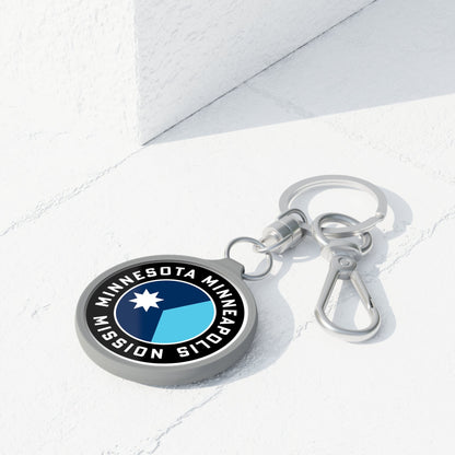 Minnesota Minneapolis Mission State Flag Logo Key Tag - Latter-Day Saint LDS Missionary Gift - Book of Mormon