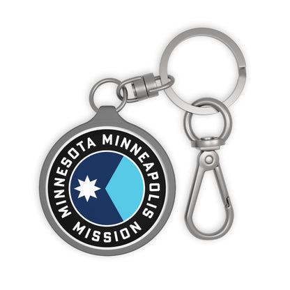 Minnesota Minneapolis Mission State Flag Logo Key Tag - Latter-Day Saint LDS Missionary Gift - Book of Mormon