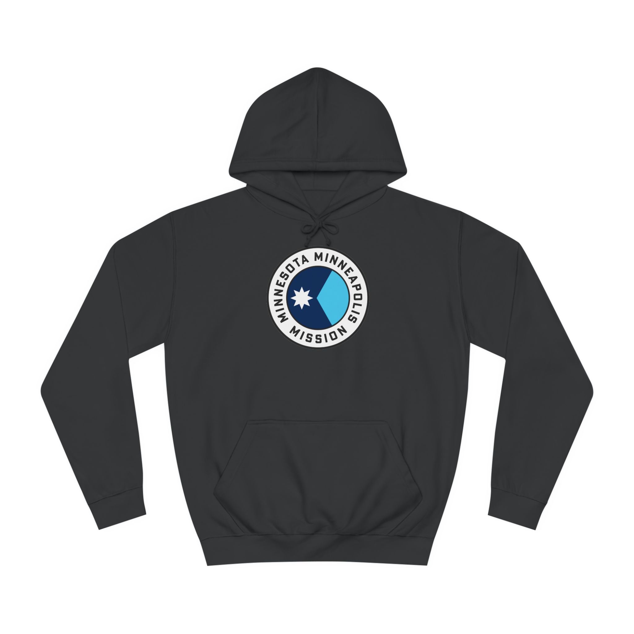 Minnesota Minneapolis Mission State Flag Logo (White Border) College Hoodie