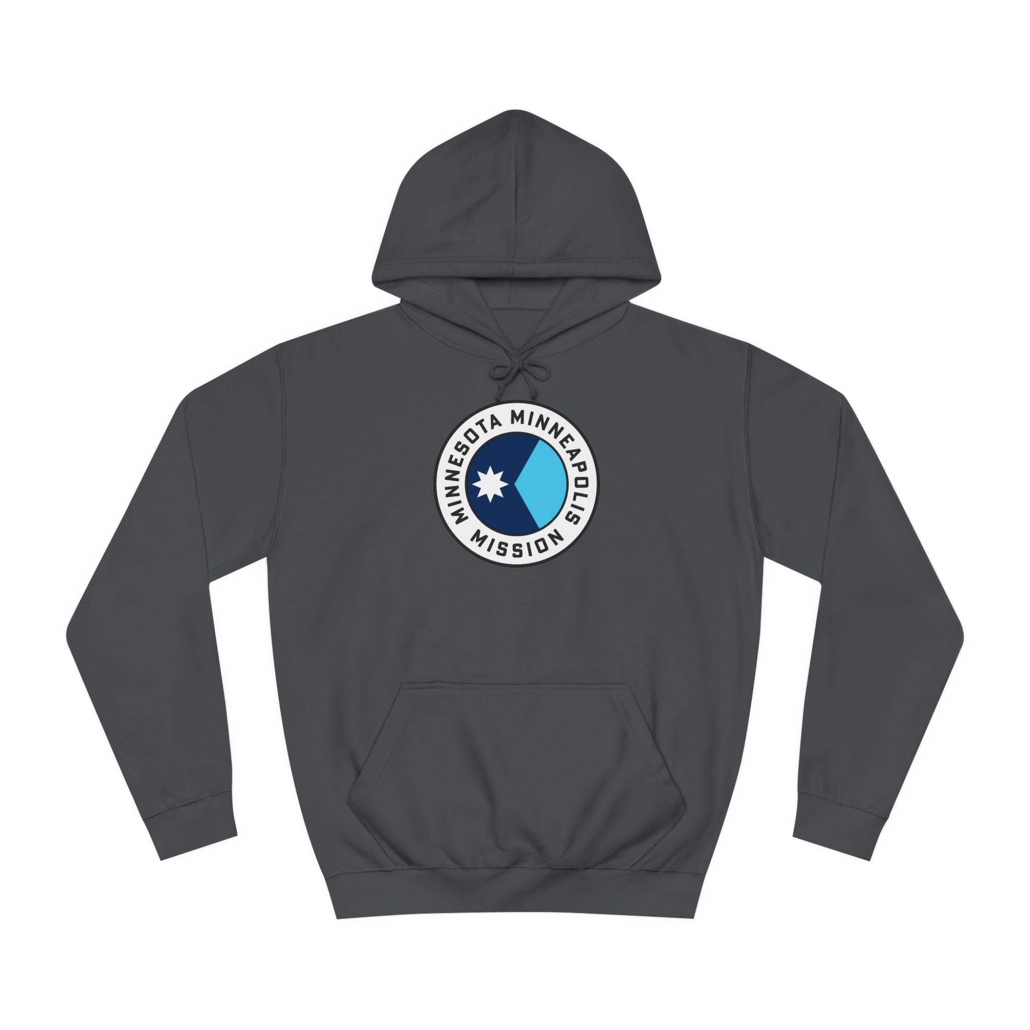 Minnesota Minneapolis Mission State Flag Logo (White Border) College Hoodie