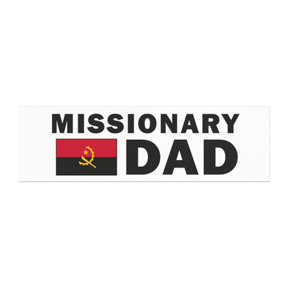 Missionary DAD Flag of Angola Magnetic Bumper Sticker - Latter-Day Saint LDS Missionary Gift - Book of Mormon