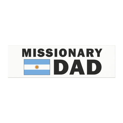 Missionary DAD Flag of Argentina Magnetic Bumper Sticker - Latter-Day Saint LDS Missionary Gift - Book of Mormon