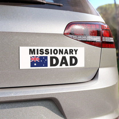 Missionary DAD Flag of Australia Magnetic Bumper Sticker - Latter-Day Saint LDS Missionary Gift - Book of Mormon