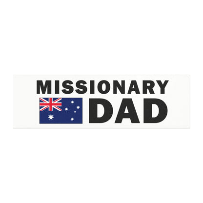 Missionary DAD Flag of Australia Magnetic Bumper Sticker - Latter-Day Saint LDS Missionary Gift - Book of Mormon