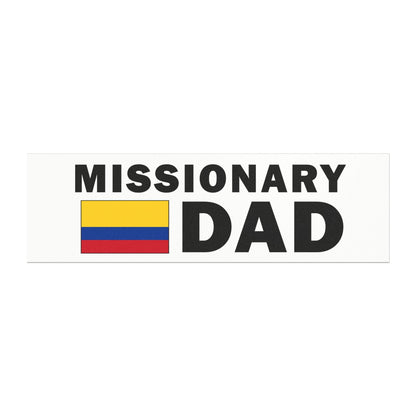 Missionary DAD Flag of Colombia Magnetic Bumper Sticker - Latter-Day Saint LDS Missionary Gift - Book of Mormon