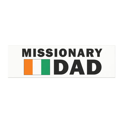 Missionary DAD Flag of Cote dIvoire Magnetic Bumper Sticker - Latter-Day Saint LDS Missionary Gift - Book of Mormon