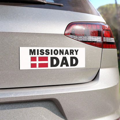 Missionary DAD Flag of Denmark Magnetic Bumper Sticker - Mission Wishlist - LDS Missionary Gift Store