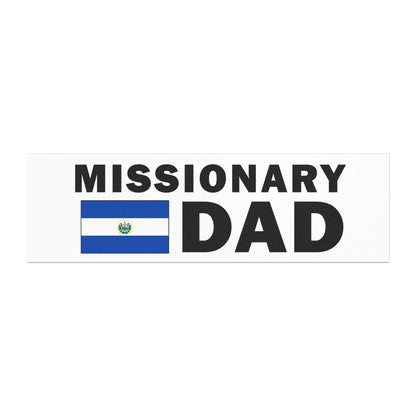 Missionary DAD Flag of El Salvador Magnetic Bumper Sticker - Latter-Day Saint LDS Missionary Gift - Book of Mormon