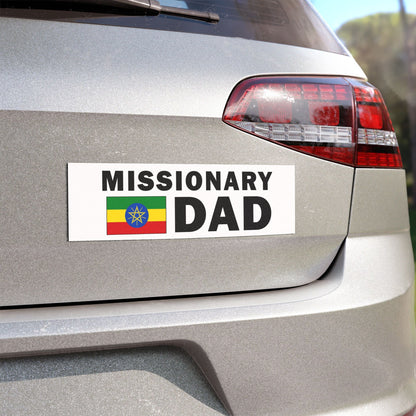 Missionary DAD Flag of Ethiopia Magnetic Bumper Sticker - Latter-Day Saint LDS Missionary Gift - Book of Mormon