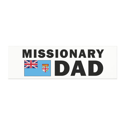 Missionary DAD Flag of Fiji Magnetic Bumper Sticker - Latter-Day Saint LDS Missionary Gift - Book of Mormon