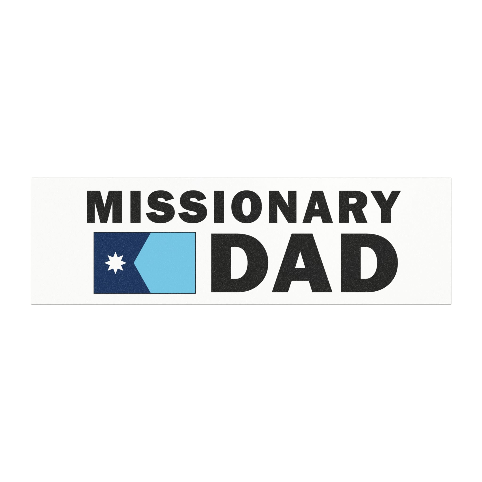 Missionary DAD Flag of Minnesota Magnetic Bumper Sticker - Latter-Day Saint LDS Missionary Gift - Book of Mormon