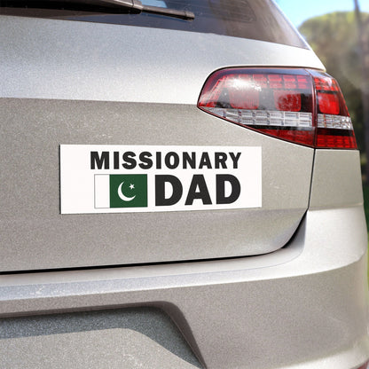 Missionary DAD Flag of Pakistan Magnetic Bumper Sticker - Latter-Day Saint LDS Missionary Gift - Book of Mormon