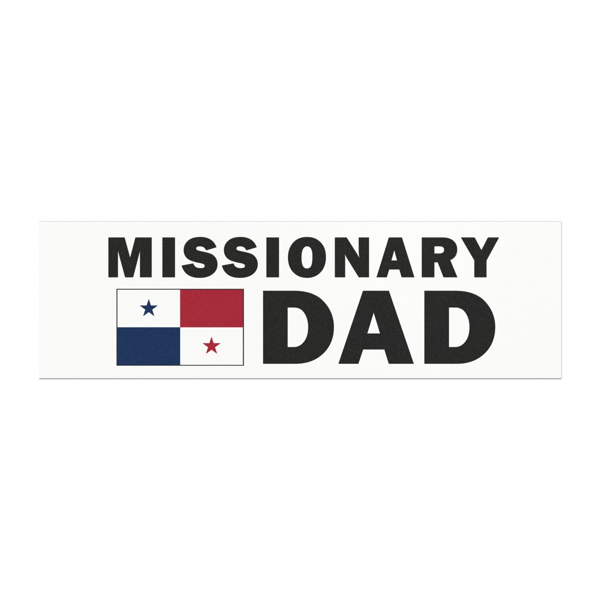 Missionary DAD Flag of Panama Magnetic Bumper Sticker - Latter-Day Saint LDS Missionary Gift - Book of Mormon