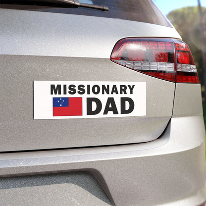 Missionary DAD Flag of Samoa Magnetic Bumper Sticker - Latter-Day Saint LDS Missionary Gift - Book of Mormon