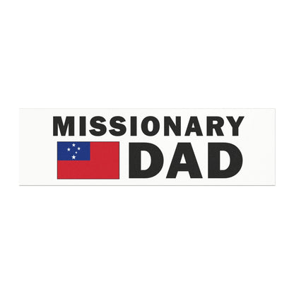 Missionary DAD Flag of Samoa Magnetic Bumper Sticker - Latter-Day Saint LDS Missionary Gift - Book of Mormon