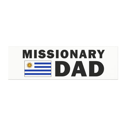 Missionary DAD Flag of Uruguay Magnetic Bumper Sticker - Latter-Day Saint LDS Missionary Gift - Book of Mormon