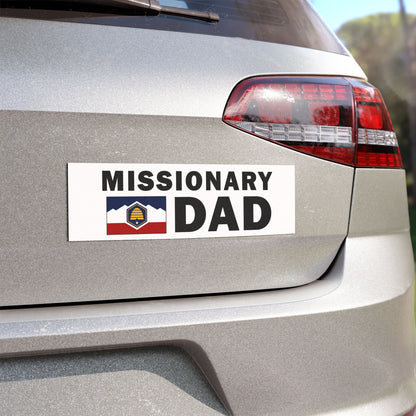 Missionary DAD Flag of Utah Magnetic Bumper Sticker - Latter-Day Saint LDS Missionary Gift - Book of Mormon