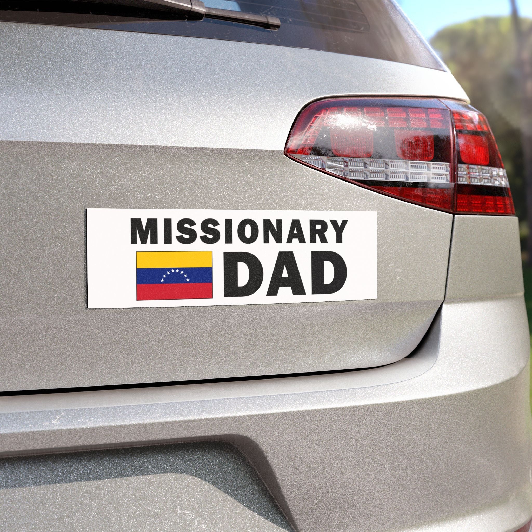 Missionary DAD Flag of Venezuela Magnetic Bumper Sticker - Latter-Day Saint LDS Missionary Gift - Book of Mormon