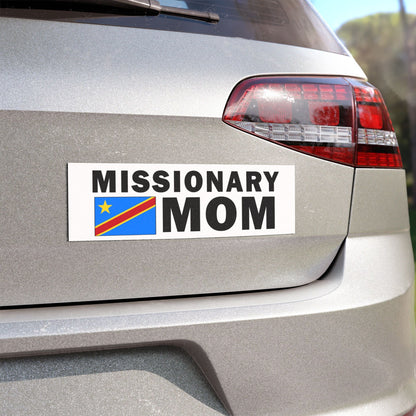 Missionary MOM Flag of Democratic Republic of the Congo Magnetic Bumper Sticker - Mission Wishlist - LDS Missionary Gift Store