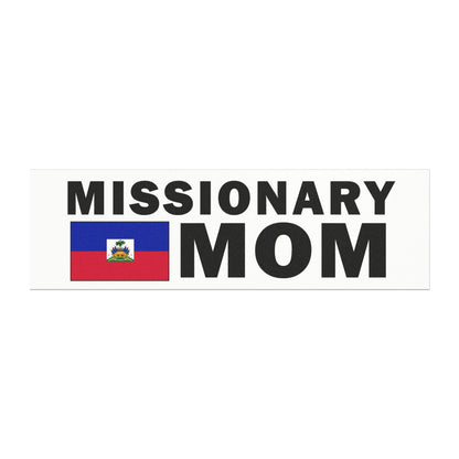 Missionary MOM Flag of Haiti Magnetic Bumper Sticker - Mission Wishlist - LDS Missionary Gift Store