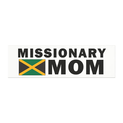 Missionary MOM Flag of Jamaica Magnetic Bumper Sticker - Latter-Day Saint LDS Missionary Gift - Book of Mormon