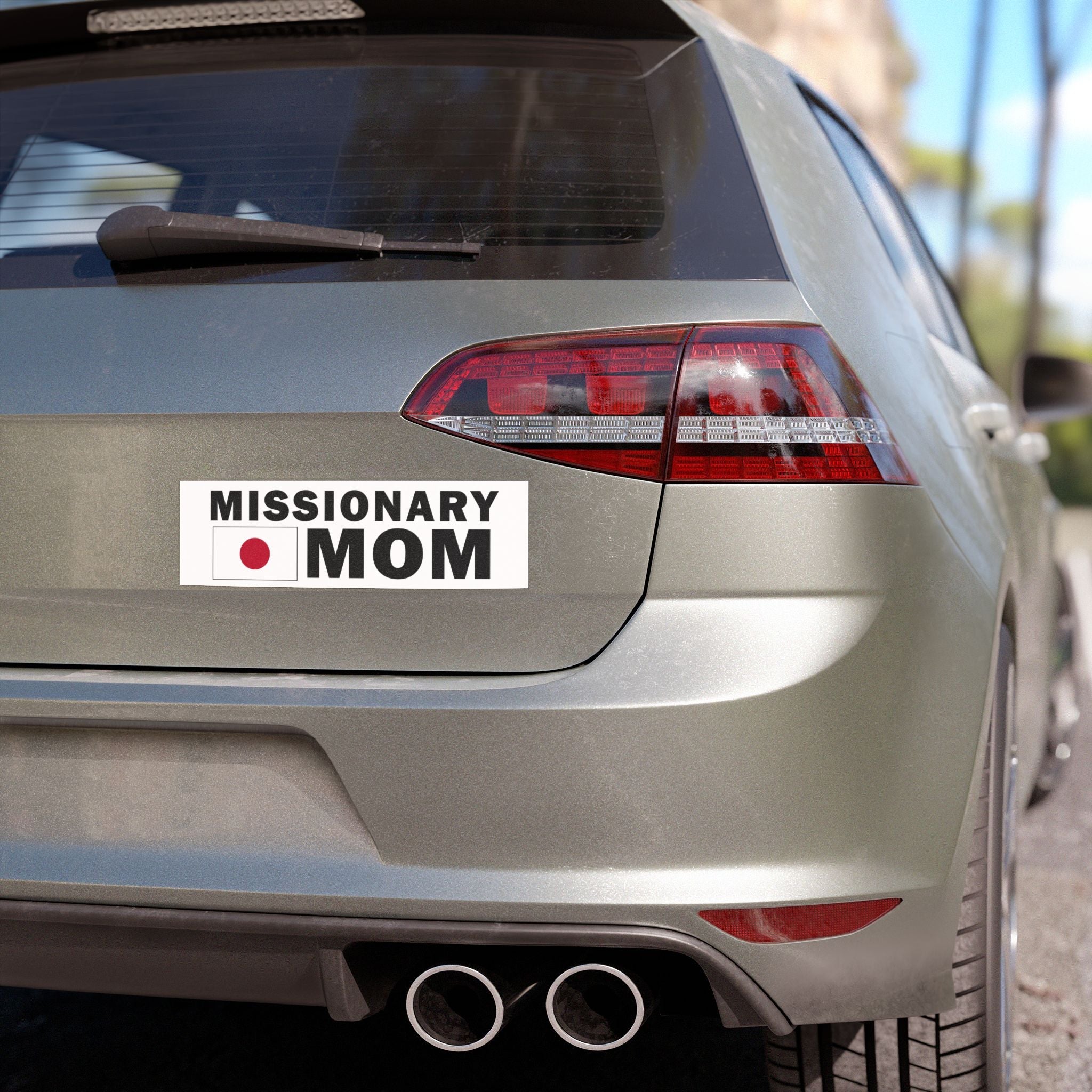 Missionary MOM Flag of Japan Magnetic Bumper Sticker - Latter-Day Saint LDS Missionary Gift - Book of Mormon