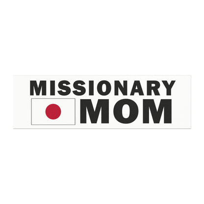 Missionary MOM Flag of Japan Magnetic Bumper Sticker - Latter-Day Saint LDS Missionary Gift - Book of Mormon