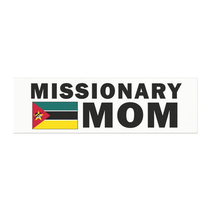 Missionary MOM Flag of Mozambique Magnetic Bumper Sticker - Latter-Day Saint LDS Missionary Gift - Book of Mormon