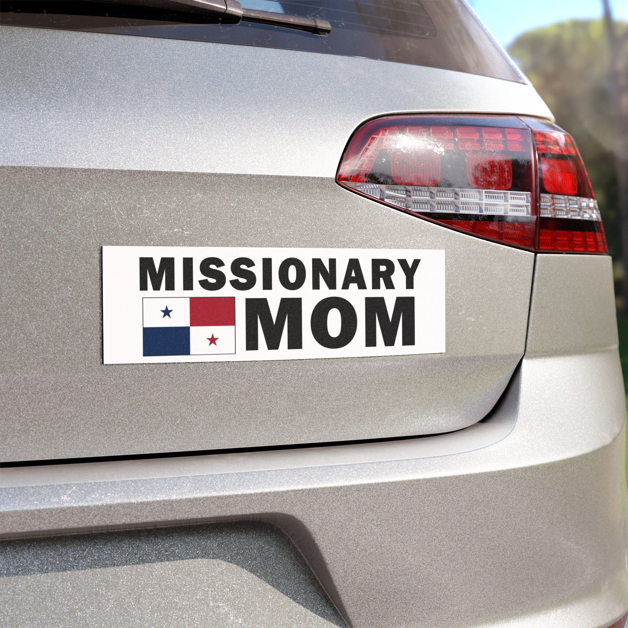 Missionary MOM Flag of Panama Magnetic Bumper Sticker - Latter-Day Saint LDS Missionary Gift - Book of Mormon