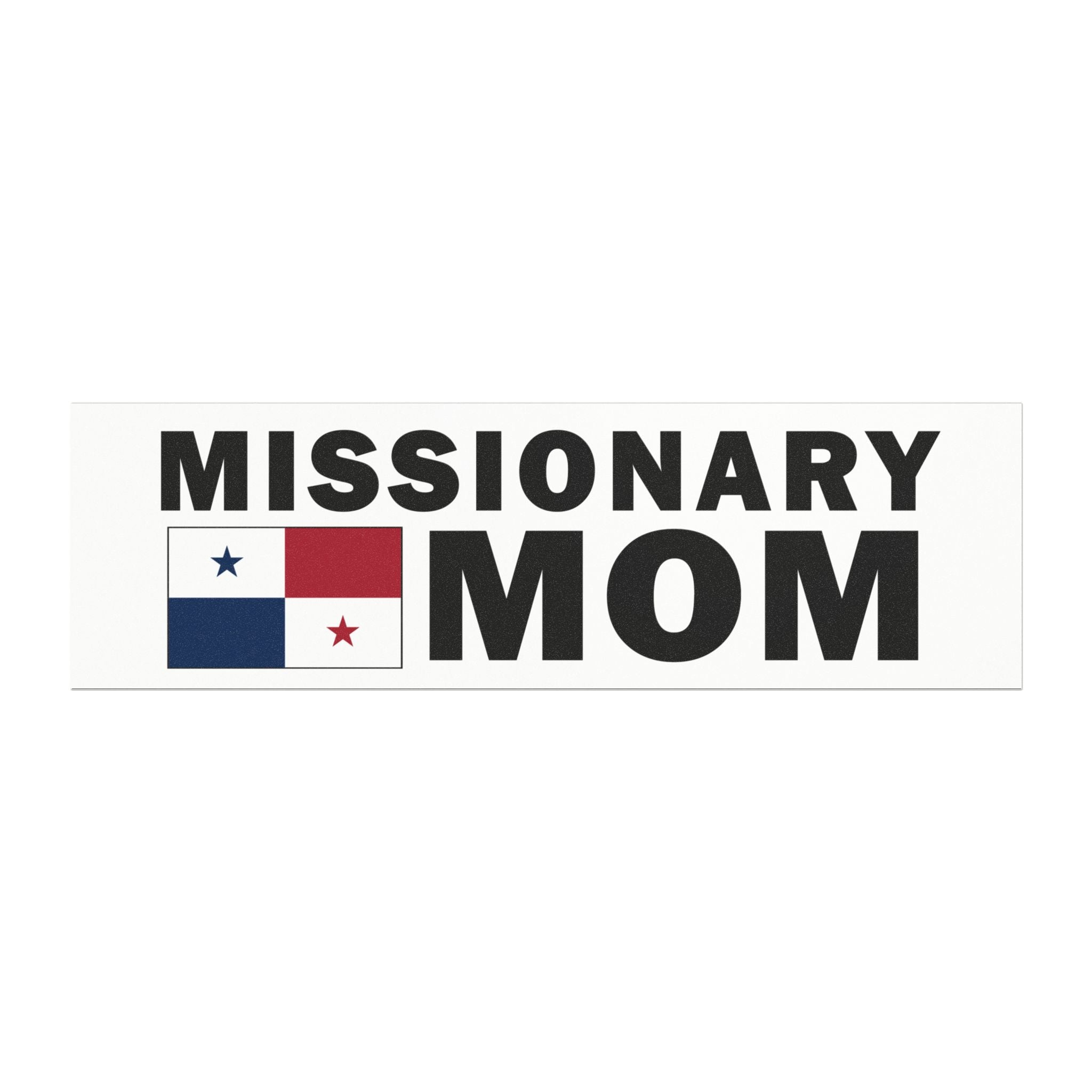 Missionary MOM Flag of Panama Magnetic Bumper Sticker - Latter-Day Saint LDS Missionary Gift - Book of Mormon
