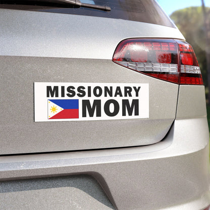 Missionary MOM Flag of Philippines Magnetic Bumper Sticker - Latter-Day Saint LDS Missionary Gift - Book of Mormon