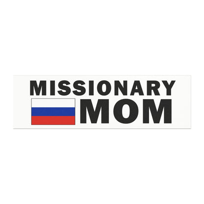 Missionary MOM Flag of Russia Magnetic Bumper Sticker - Mission Wishlist - LDS Missionary Gift Store