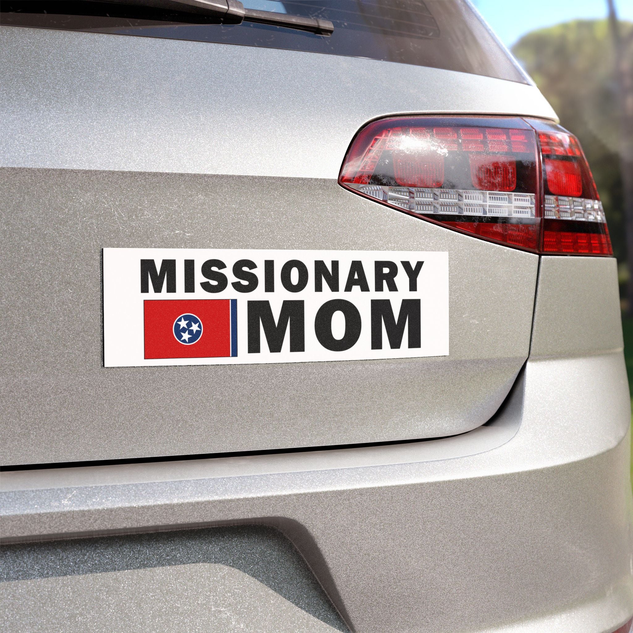 Missionary MOM Flag of Tennessee Magnetic Bumper Sticker - Mission Wishlist - LDS Missionary Gift Store