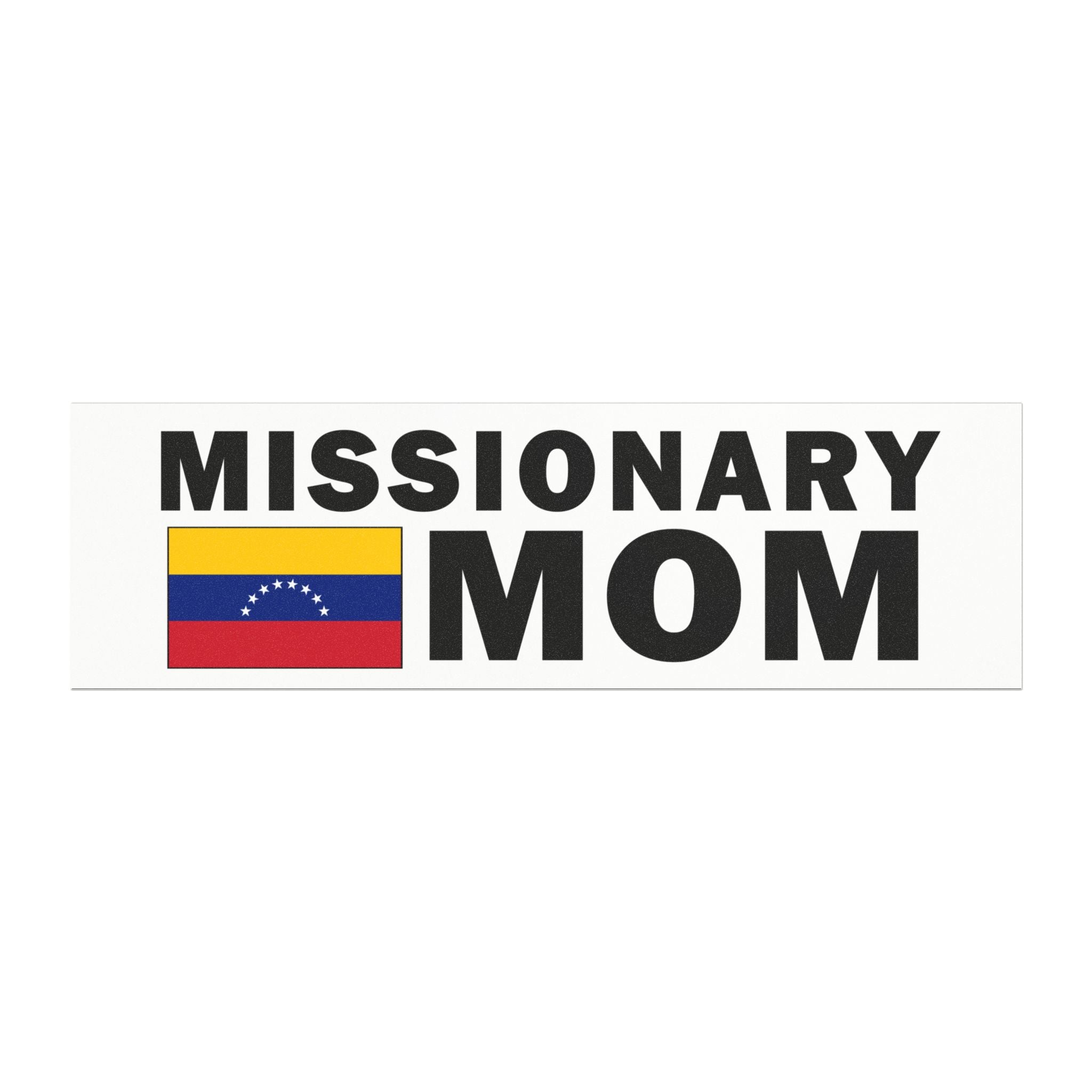 Missionary MOM Flag of Venezuela Magnetic Bumper Sticker - Latter-Day Saint LDS Missionary Gift - Book of Mormon