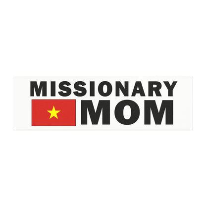 Missionary MOM Flag of Vietnam Magnetic Bumper Sticker - Latter-Day Saint LDS Missionary Gift - Book of Mormon