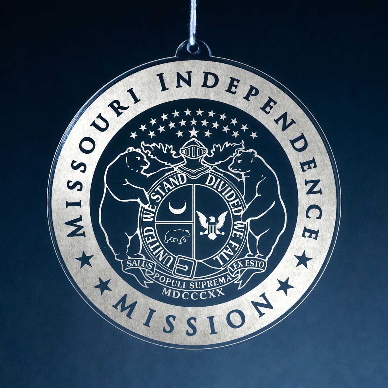 Missouri Independence Mission Christmas Ornament - Latter-Day Saint LDS Missionary Gift - Book of Mormon