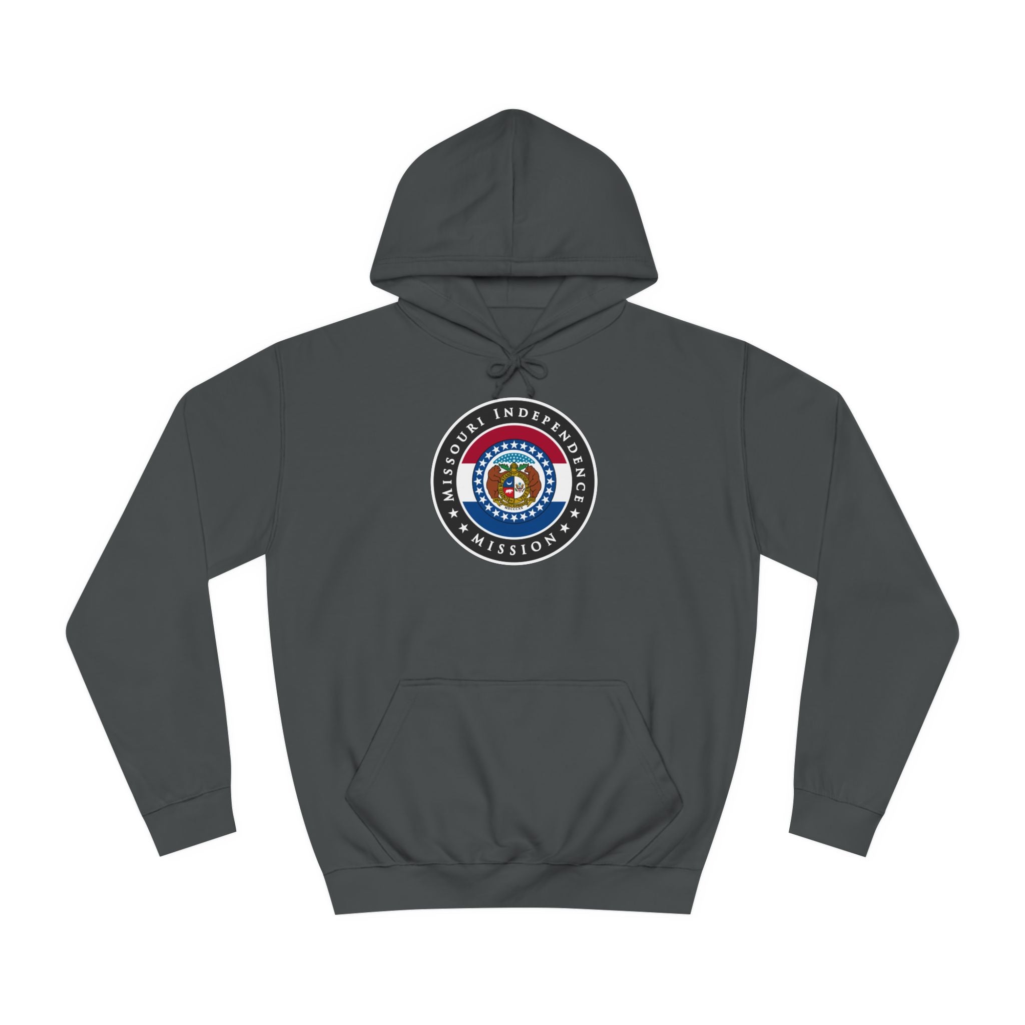 Missouri Independence Mission State Flag Logo (Black Border) College Hoodie