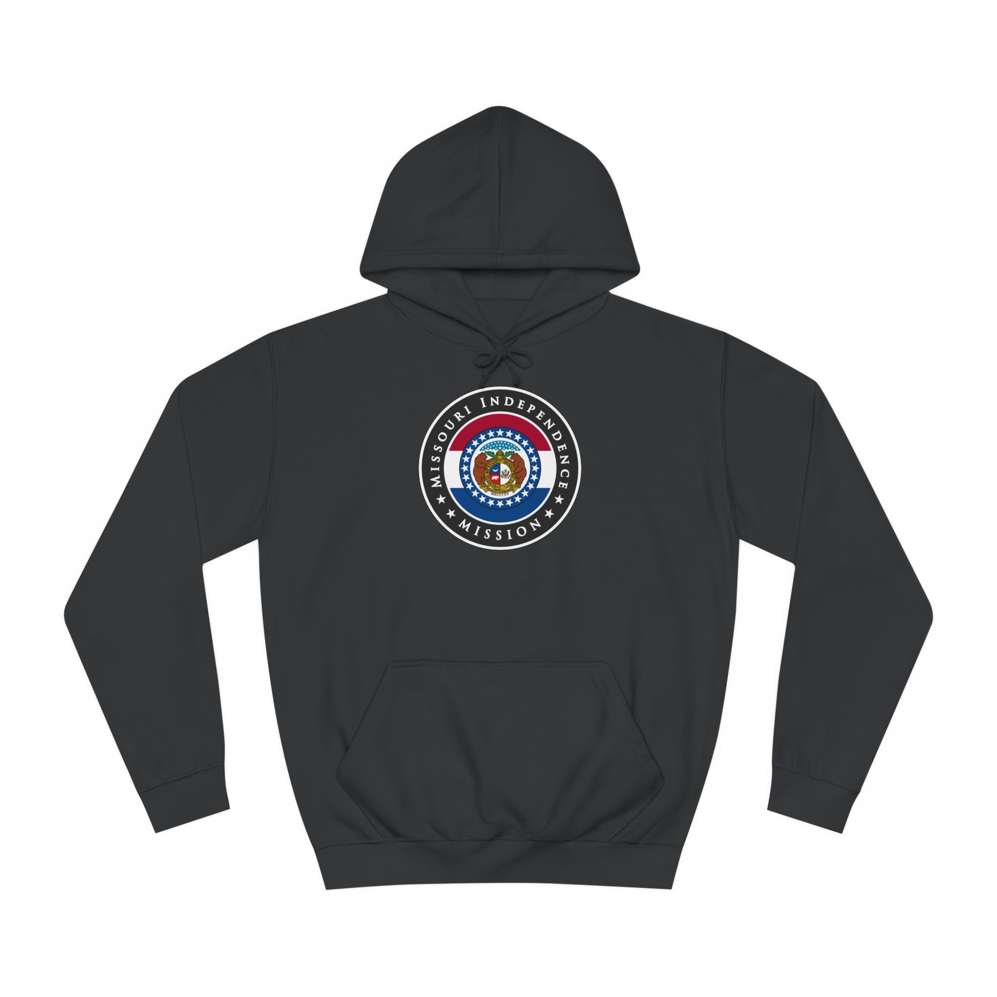 Missouri Independence Mission State Flag Logo (Black Border) College Hoodie