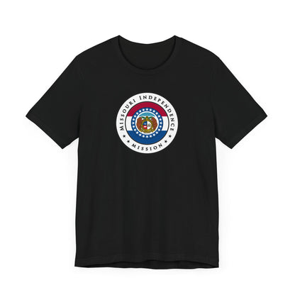 Missouri Independence Mission State Flag Logo (White Border) T-shirt - Latter-Day Saint LDS Missionary Gift - Book of Mormon