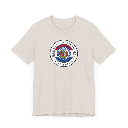 Missouri Independence Mission State Flag Logo (White Border) T-shirt - Latter-Day Saint LDS Missionary Gift - Book of Mormon