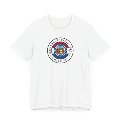 Missouri Independence Mission State Flag Logo (White Border) T-shirt - Latter-Day Saint LDS Missionary Gift - Book of Mormon