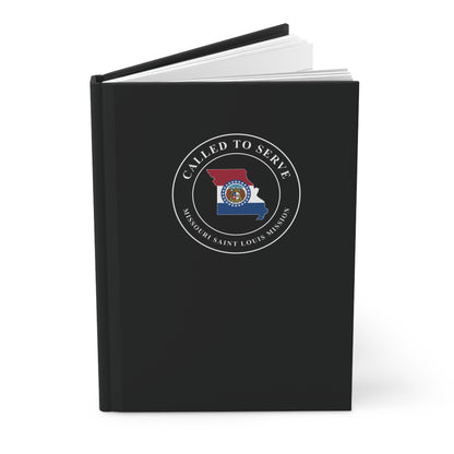 Missouri Saint Louis Mission Flag Map Called to Serve Black Hardcover Journal Matte - Mission Wishlist - LDS Missionary Gift Store