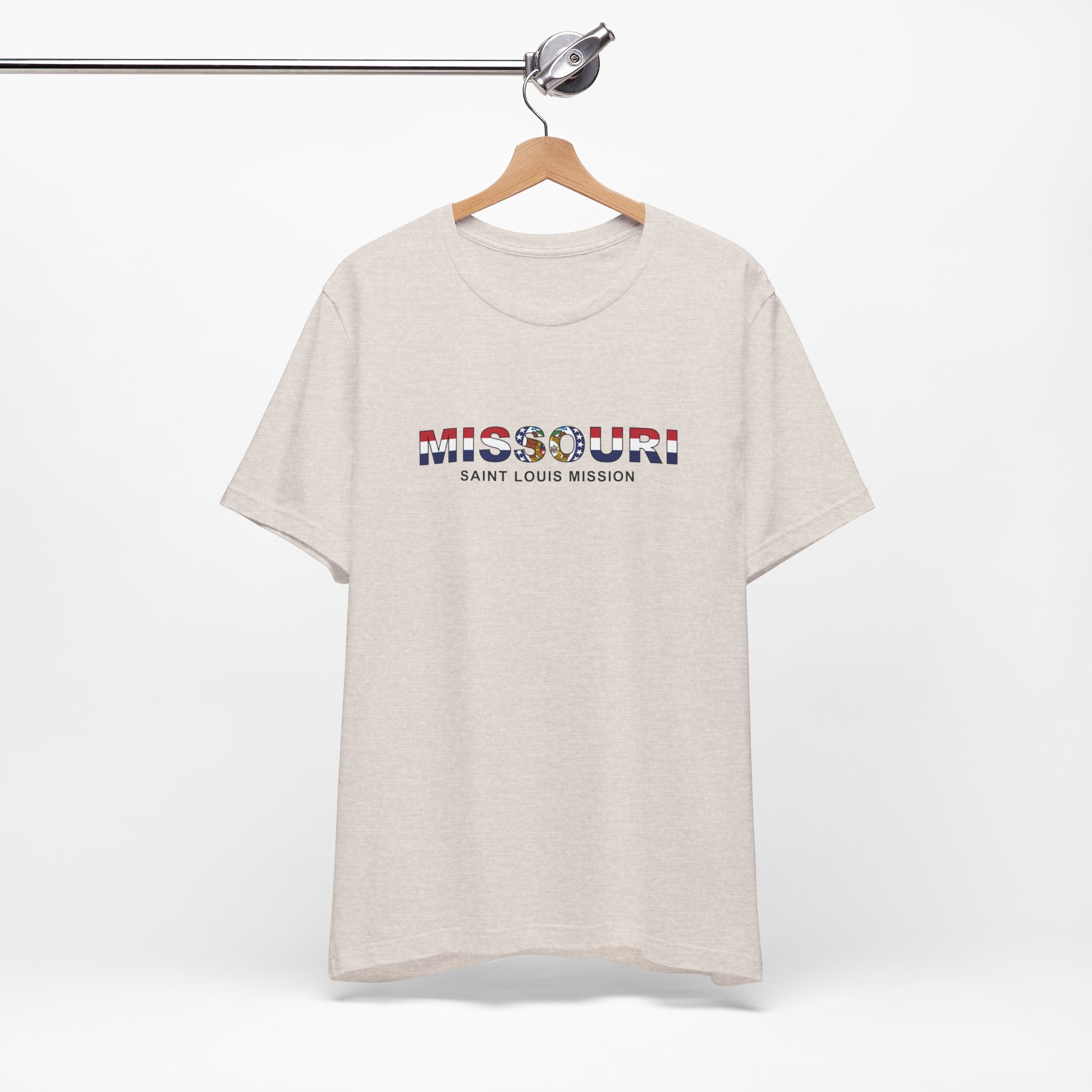 Missouri Saint Louis Mission Flag Title T-shirt - Mission Wishlist - LDS Missionary Gift Store