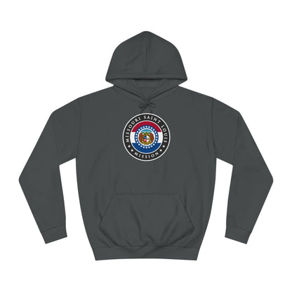 Missouri Saint Louis Mission State Flag Logo (Black Border) College Hoodie