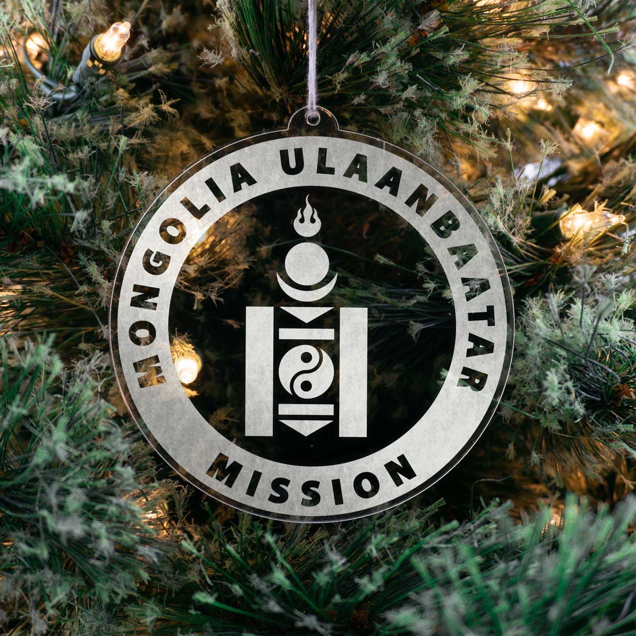 Mongolia Ulaanbaatar Mission Christmas Ornament - Latter-Day Saint LDS Missionary Gift - Book of Mormon