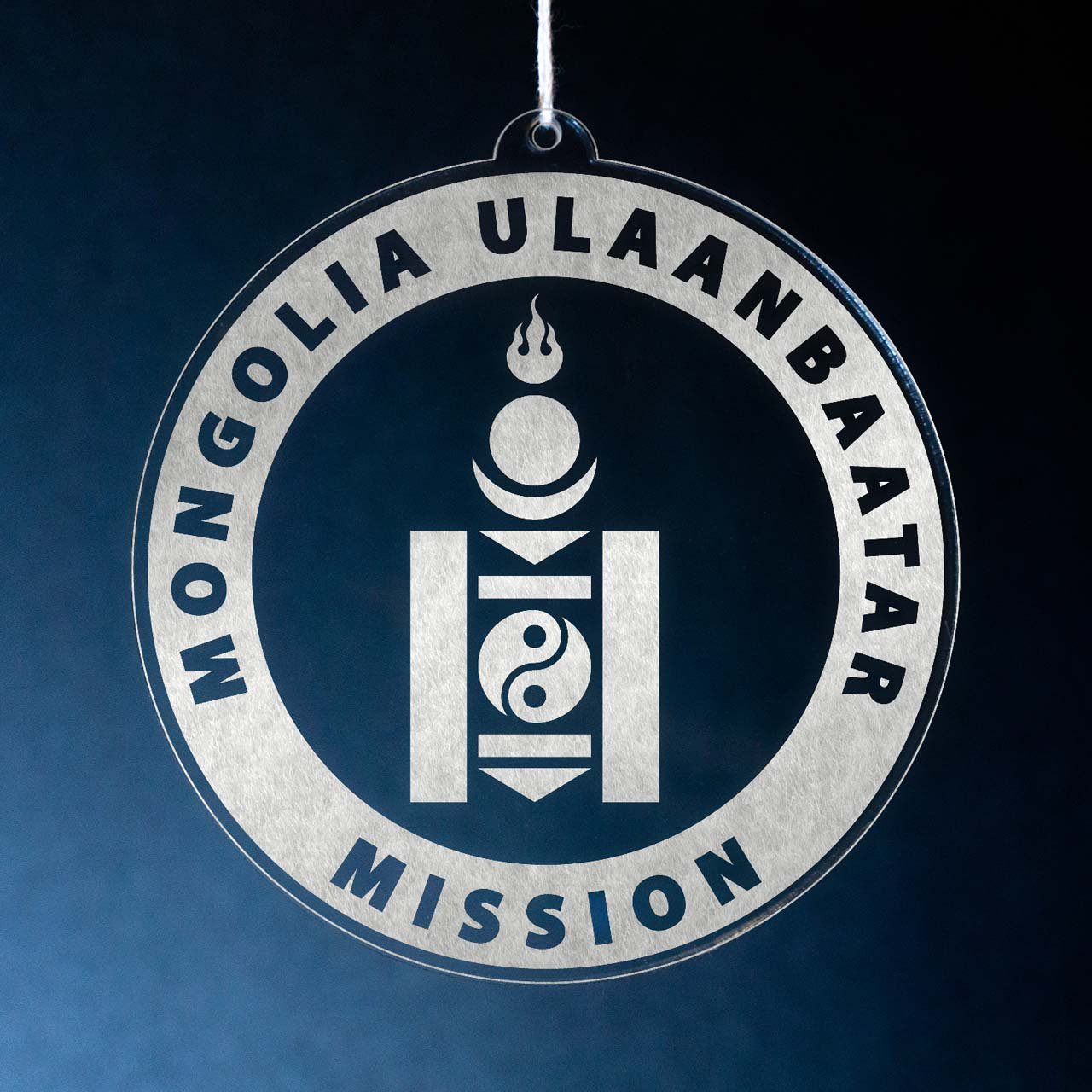 Mongolia Ulaanbaatar Mission Christmas Ornament - Latter-Day Saint LDS Missionary Gift - Book of Mormon