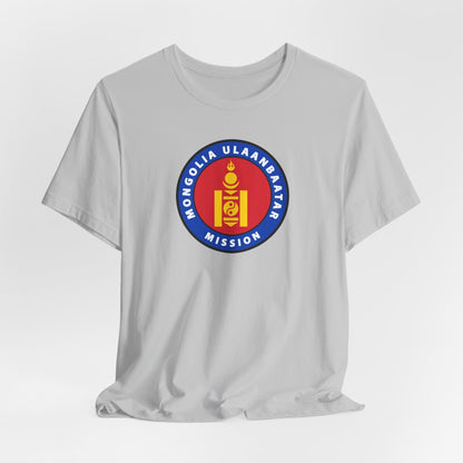 Mongolia Ulaanbaatar Mission Flag Logo T-shirt - Latter-Day Saint LDS Missionary Gift - Book of Mormon