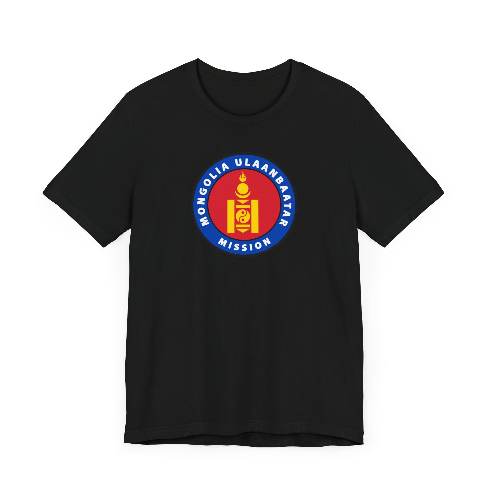 Mongolia Ulaanbaatar Mission Flag Logo T-shirt - Latter-Day Saint LDS Missionary Gift - Book of Mormon