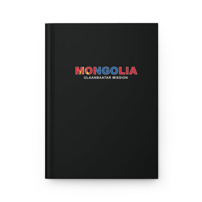 Mongolia Ulaanbaatar Mission Flag Title Black Hardcover Journal Matte - Latter-Day Saint LDS Missionary Gift - Book of Mormon